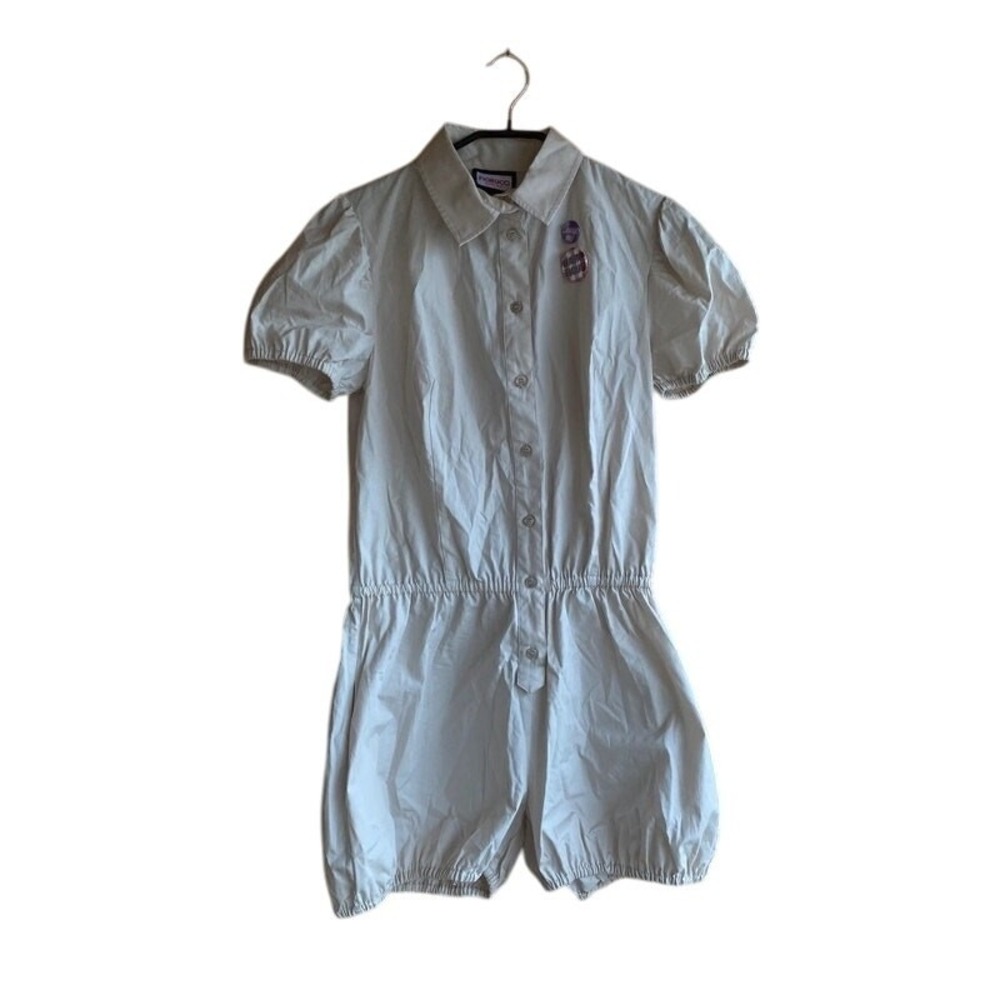 NWT- FIORUCCI TUTA SHORTALL OVERALL PLAYSUIT IN OFF WHITE Sz: 46 (XL) Ret$ 360